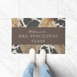 Personalized Modern Teacher Doormat