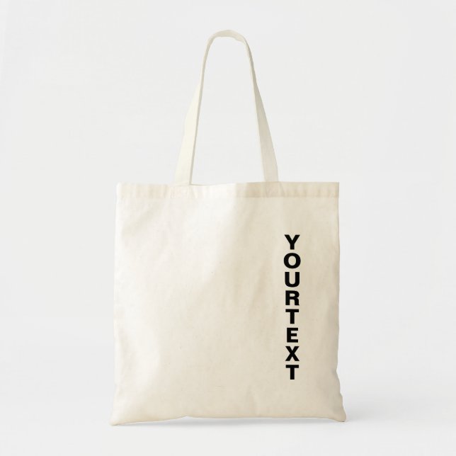 Personalized Modern Template Top Shopping Tote Bag (Front)