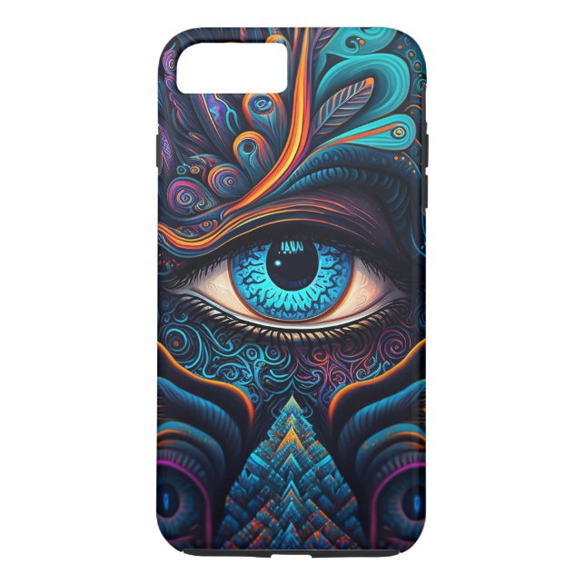 Personalized Modern Third eye Case-Mate iPhone Case (Back)