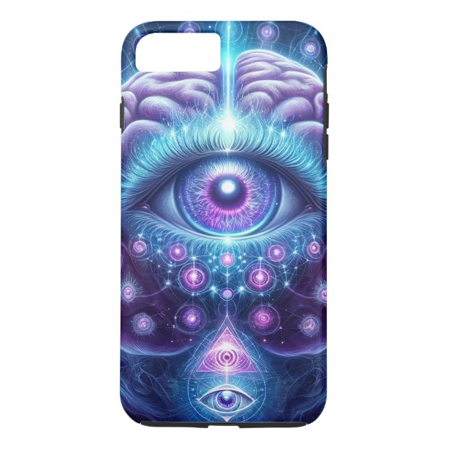 Personalized Modern Third eye Case-Mate iPhone Case (Back)