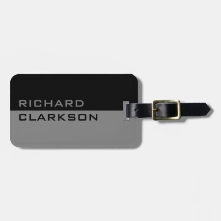 Personalized Modern Travel Luggage Tag For Men