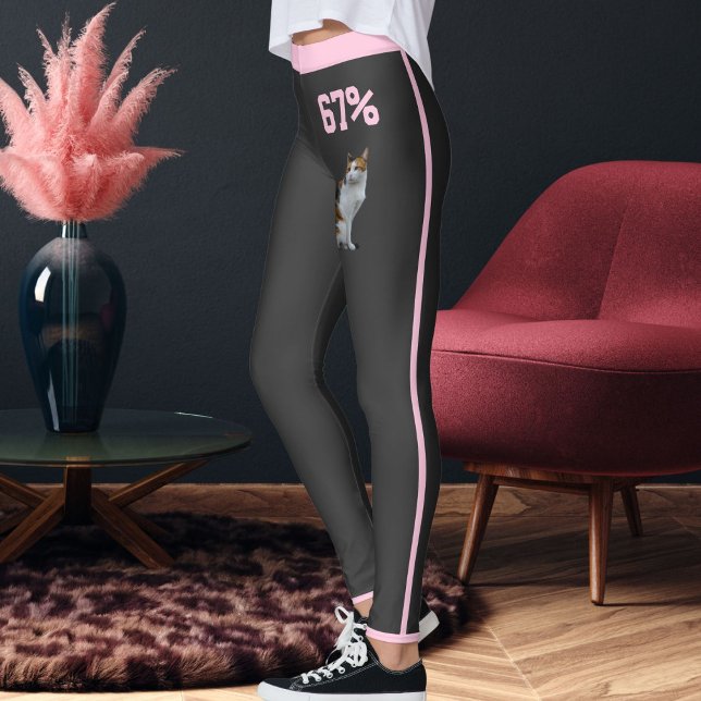 Personalized Modern Trending Pet Lover Cat Mom 67 Leggings (Creator Uploaded)