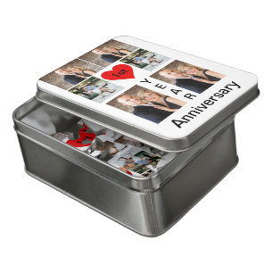 Personalized Modern trendy Anniversary  Jigsaw Puzzle