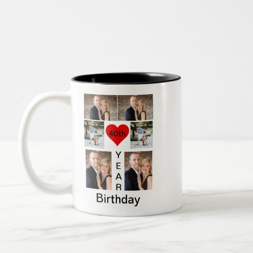 Personalized Modern trendy Birthday   Two_Tone Coffee Mug