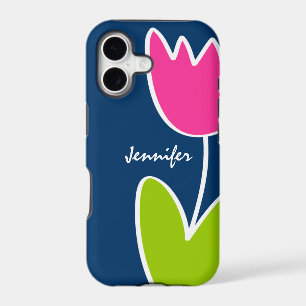 Personalized Modern Tulip iPhone 5/5S Case