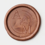 Personalized modern wax seal, wedding custom seal sticker