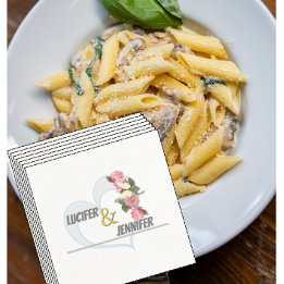 Personalized modern Wedding Napkins