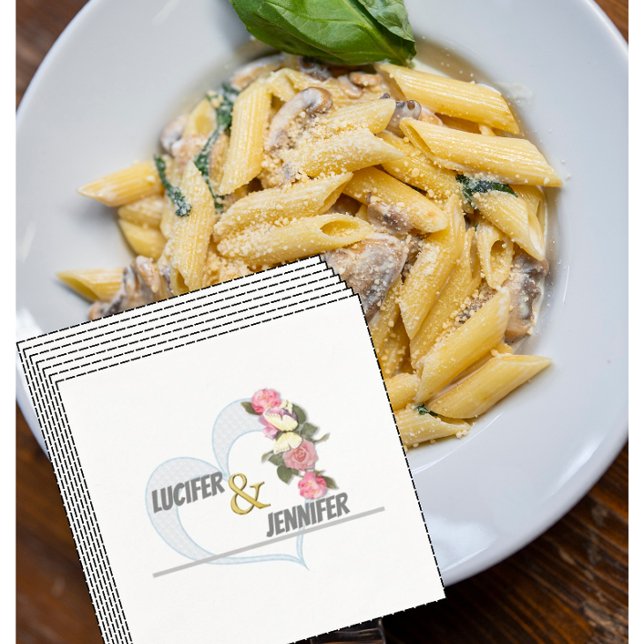 Personalized modern Wedding Napkins (Creator Uploaded)