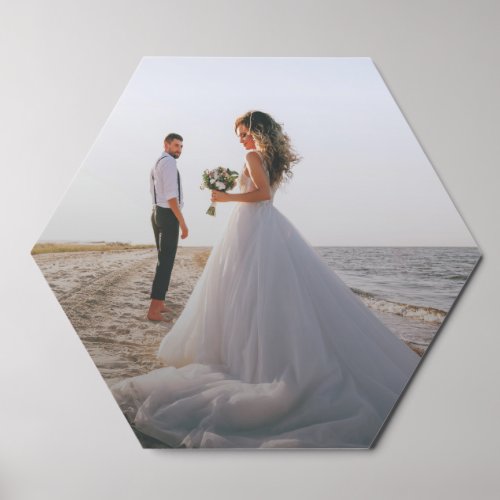 Personalized Modern Wedding Photo Foam Core Photo Tile