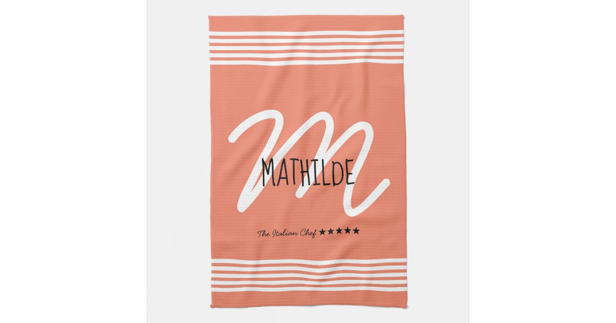 Modern Monogram Kitchen Towel