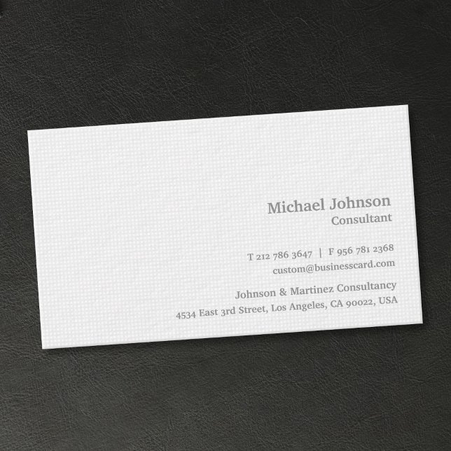 Personalized Modern White Squares Premium Thick Business Card (Personalized Modern White Squares Premium Thick Business Card)