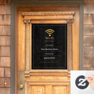 Personalized Modern WiFi Sign