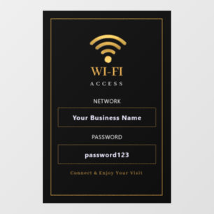 Personalized Modern WiFi Sign