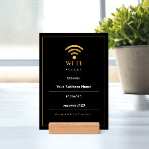 Personalized Modern WiFi Sign Holder