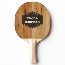 Personalized Modern Wood Grain Texture Ping-Pong Paddle Personalized Modern Wood Grain Texture Ping-Pong Paddle