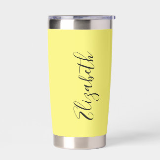 Personalized Modern Yellow Insulated Tumbler