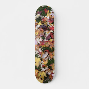 Personalized Moderne Skate Autumn Leaf Skateboards