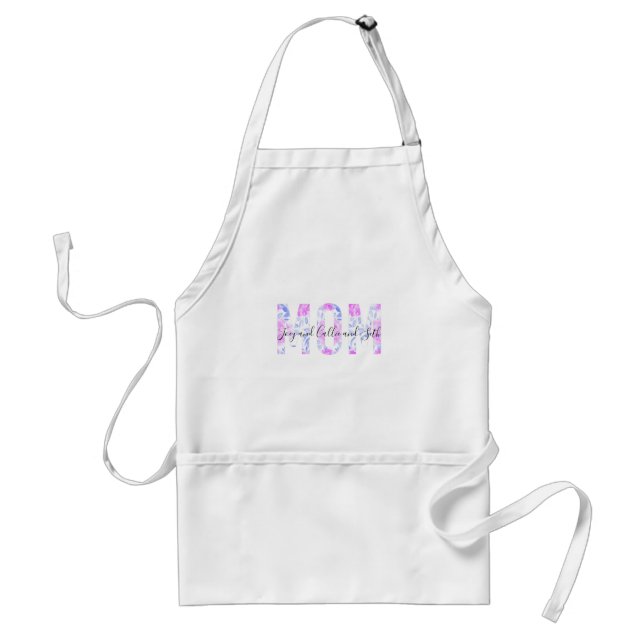 Personalized Mom Adult Apron (Front)