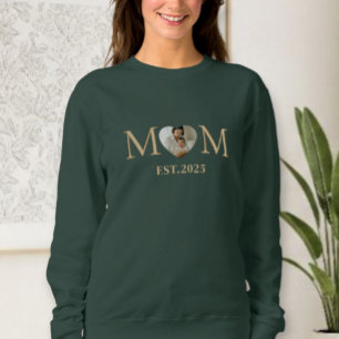 Personalized mom and dad photo sweatshirt, custom  sweatshirt
