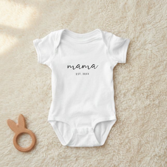 Personalized Mom and Est. Date Sweatshirt, Custom  Baby Bodysuit (Creator Uploaded)