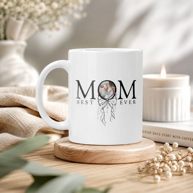 Personalized Mom Best Ever Photo Coffee Mug (Creator Uploaded)