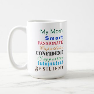 Personalized Mom Colorful Qualities of Great Women