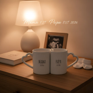 Personalized Mom & Dad Mug Est. 2026 | with Year