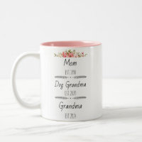 Personalized Mom Dog Grandma Est Custom Year