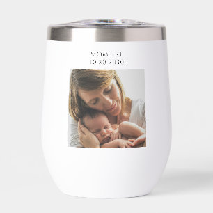 Personalized Mom Established Thermal Wine Tumbler