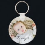 personalized mom gift, Custom family photo on Keychain<br><div class="desc">A perfect personalized gift for many occasions with a photo and name of your loved one. The design is ready to personalize: customize it using the boxes on the right hand side of the item to select the size and shape, then press "Personalize this template" to editting a name and...</div>