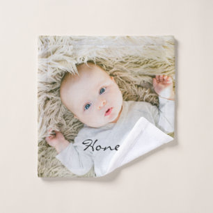 personalized mom gift Wash Cloth with Custom photo