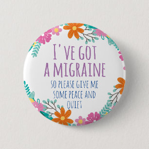 PERSONALIZED MOM HAS A MIGRAINE BUTTON