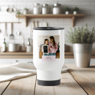 Personalized Mom I Love You Photo  Travel Mug