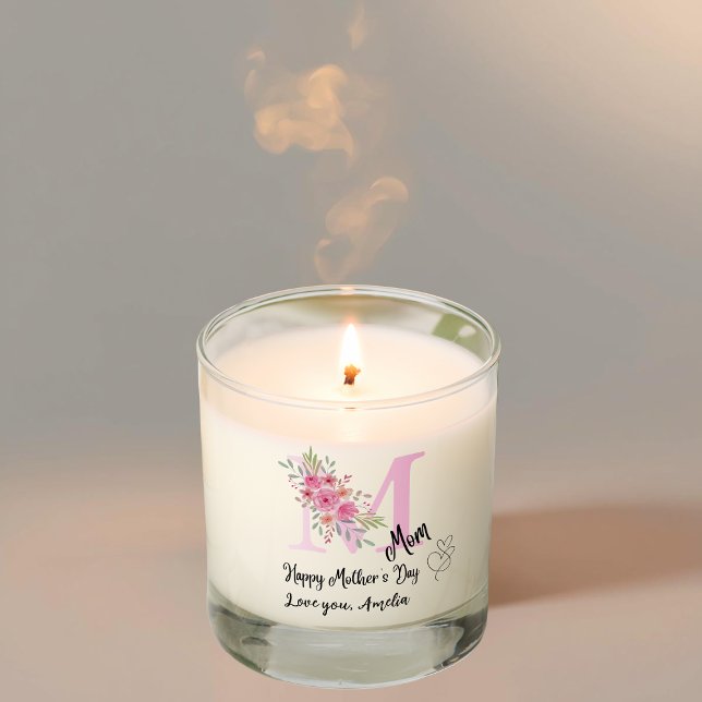 Personalized Mom Initial Jar Candle (Creator Uploaded)