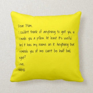 PERSONALIZED Mom, Made You Pillow
