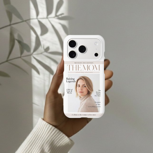 Personalized Mom Magazine Custom Photo Case-Mate iPhone Case (Creator Uploaded)