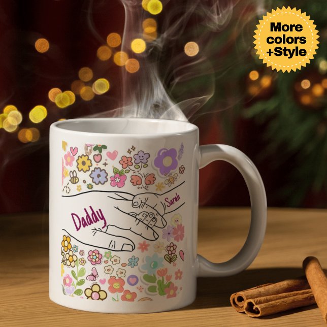 Personalized Mom Mug - Hands & Heart 3D Effect Gif (Personalized Mom Mug - Hands & Heart 3D Effect Gift)