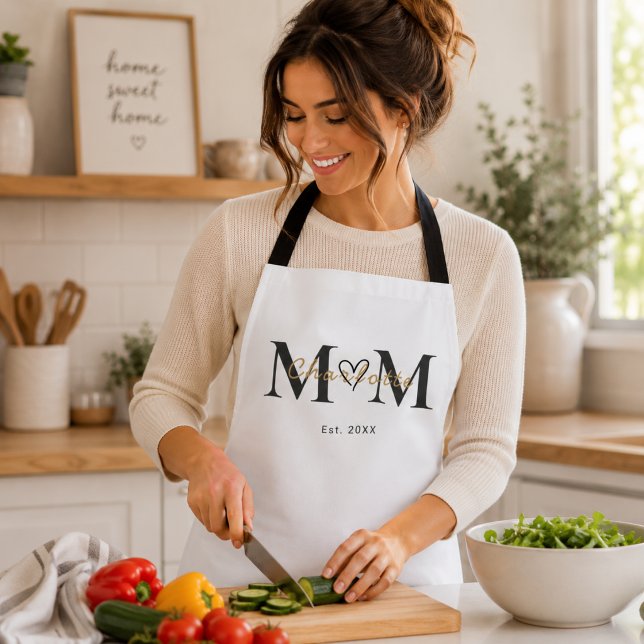Personalized Mom Name Est Year Apron Gift (Creator Uploaded)