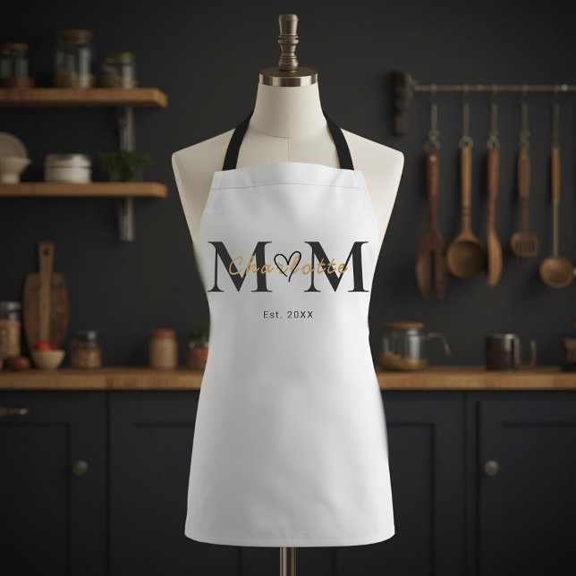 Personalized Mom Name Est Year Apron Gift (Creator Uploaded)