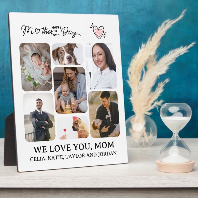 Personalized Mom Photo Keepsake Plaque Gift (Show Mom You Care: Personalized Photo Keepsake)