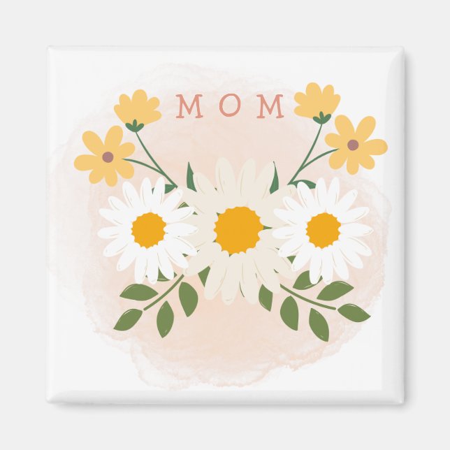 Personalized Mom Refrigerator Magnet Mothers Day (Front)