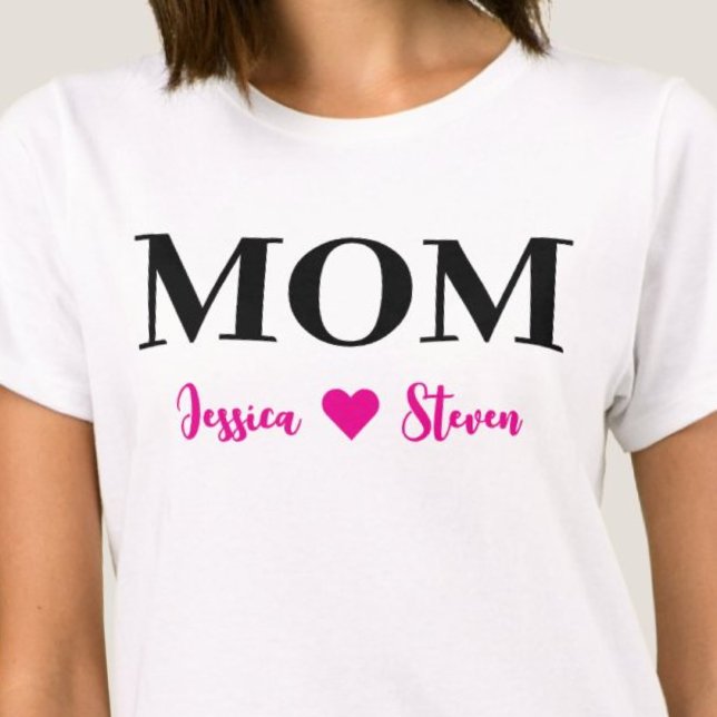 Personalized Mom Script T-Shirt (Personalized Mom Script T-Shirt)