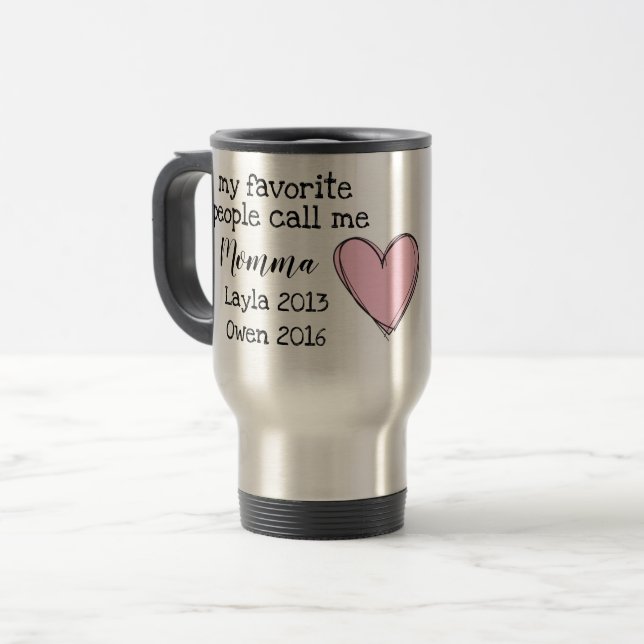 personalized momma mug with names (Front Left)