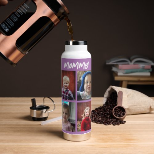 Personalized Mommy  Childrens Photos Water Bottl Water Bottle