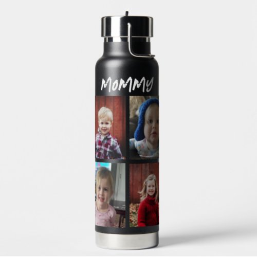 Personalized Mommy  Childrens Photos Water Bottle