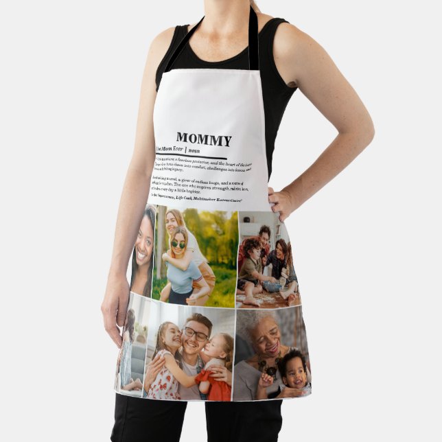 Personalized Mommy Definition 6 Photo Collage Apron (Insitu)