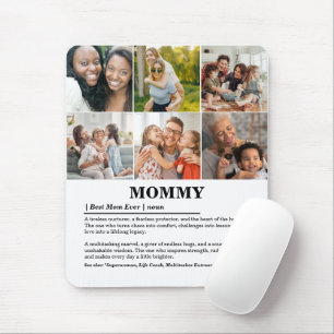Personalized Mommy Definition 6 Photo Collage Mouse Pad