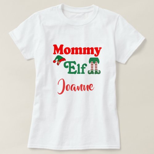Personalized Mommy Elf T_Shirt