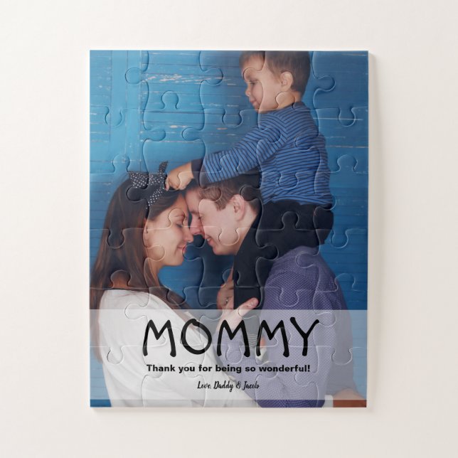 Personalized Mommy photo Mother's day Jigsaw Puzzle (Vertical)