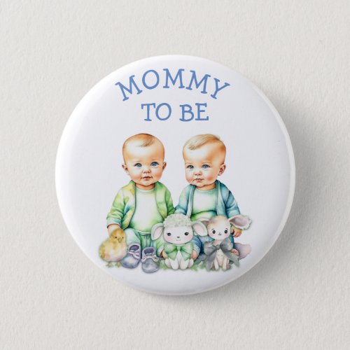Personalized Mommy to be Baby Shower Button